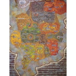 Poster Carte World Of Warcraft Peinture sur Toile