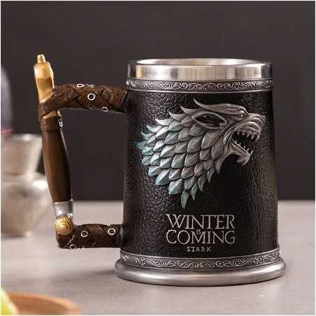 Chope à Bière Game of Thrones Stark Tankard - boutique geek - Cadeau Geek