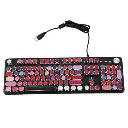 Clavier PC rouge à lèvres - boutique geek - Cadeau Geek