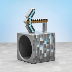 Mug 3D Minecraft Pioche