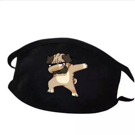 Masque Tissu Lavable Dab Chien - boutique geek - Cadeau Geek