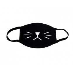 Masque Tissu Lavable Truffe Chat Noir