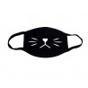 Masque Tissu Lavable Truffe Chat Noir - boutique geek - Cadeau Geek