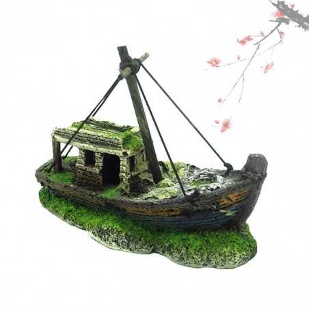 Aquarium Epave de Bateau - boutique geek - Cadeau Geek