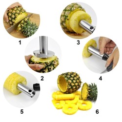 Éplucheur d'Ananas Multifonction en Acier Inoxydable