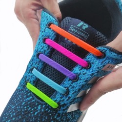 Lacets Élastiques en Silicone Unisexes pour Chaussures de Sport