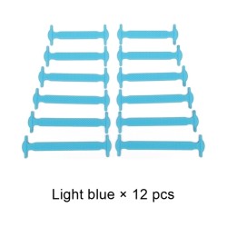 Lacets Élastiques en Silicone Unisexes pour Chaussures de Sport