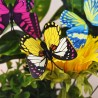 Décoration Extérieure de Jardin Papillons Colorés
