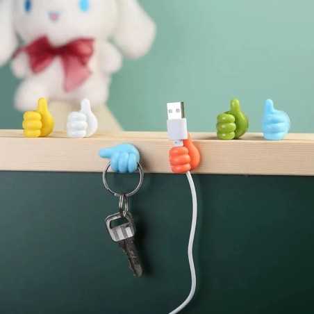 Mini Crochet Auto-Adhésif pour Câble