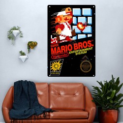Plaque Métallique jeux NES Rétro