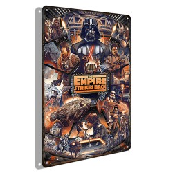 Plaque metal Star Wars Wars Rétro