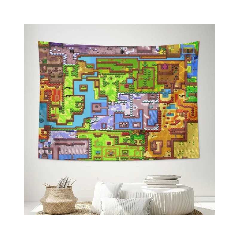 Tapisserie murale en tissu Map Zelda - boutique geek - Cadeau Geek