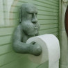 Porte papier toilette mural Tête de Moai Ile de Pâques