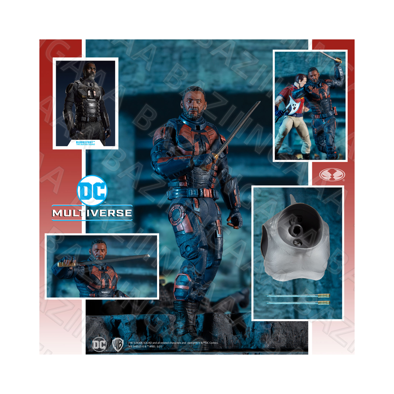 Figurine DC Multiverse Squad Harley Quinn Polka Dot Man Peacemaker Bloodsport