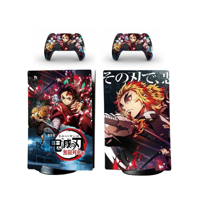 Autocollants Demon Slayer pour Ps5 - boutique geek - Cadeau Geek