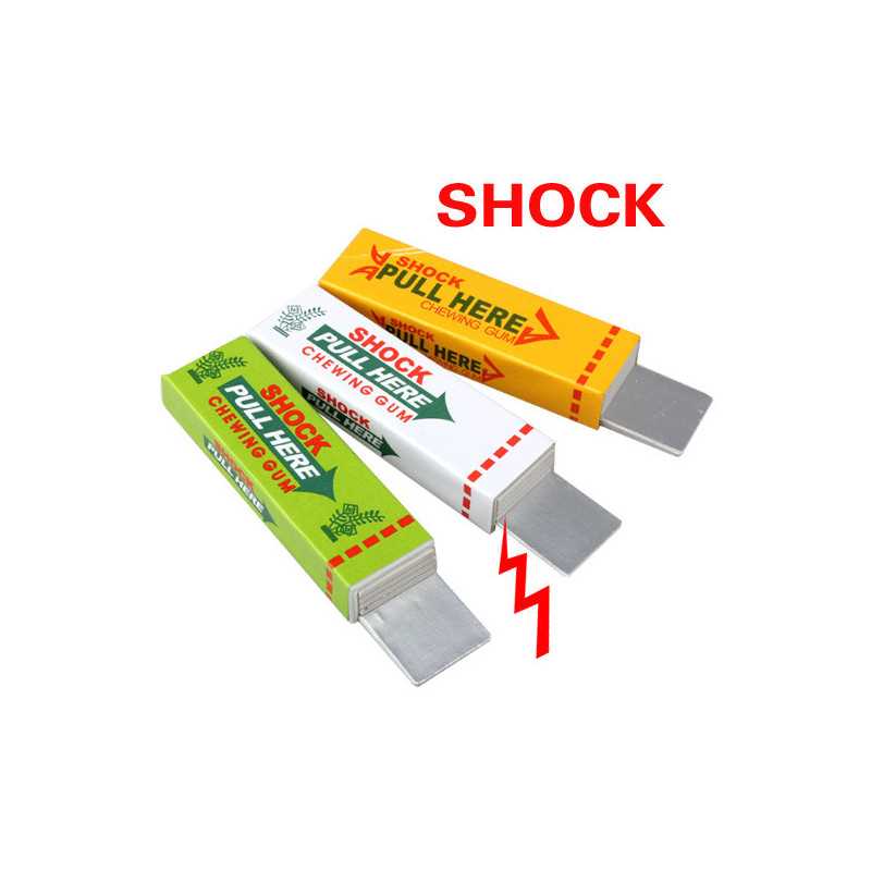 Chewing gum electrique choc