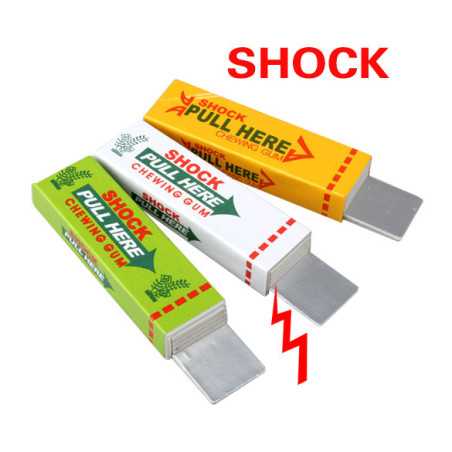 Chewing gum electrique choc