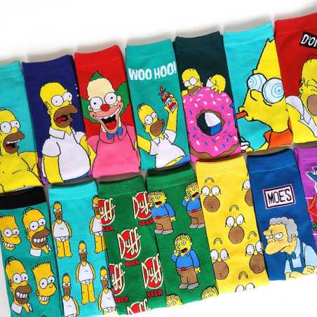 Chaussettes Personnages The Simpsons - boutique geek - Cadeau Geek