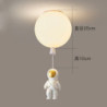 Lampe Plafonnier LED Soleil et Astronaute