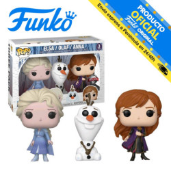 Funko Pop! Frozen II Pack 3 Figures: Elsa, Olaf and Anna Exclusive
