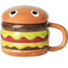 Mug couvercle Hamburger en céramique