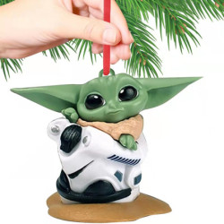 Ornements bébé Yoda pour Sapin de Noël