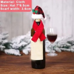 Décoration de Noel pour bouteille Rennes Bonhomme de neige Santa Claus