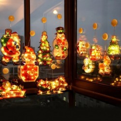 Guirlandes lumineuse LED autocollant pour fenêtre de Noël