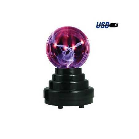 Boule de plasma cable usb - boutique geek - Cadeau Geek