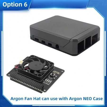  Boîtier magnétique Argon Neo Raspberry Pi 4, avec ventilateur