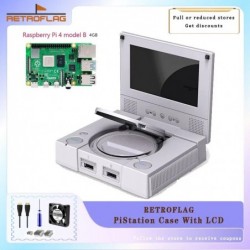 Boitier PiStation Retrolfag Raspberry Pi 4 avec ventilateur ecran LCD