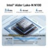 Mini console de jeu vidéo retro Intel N100 8GDDR5 60000 JEUX Intégrés