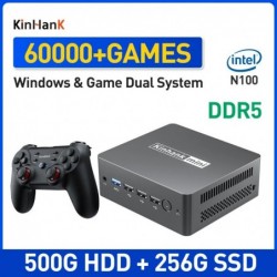Mini console de jeu vidéo retro Intel N100 8GDDR5 60000 JEUX Intégrés
