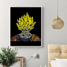 Tableau Goku Saiyan lettres alphabet - boutique geek - Cadeau Geek