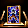 Tableau Goku LED changeant - boutique geek - Cadeau Geek