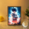 Tableau Goku LED changeant - boutique geek - Cadeau Geek