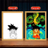 Tableau Goku LED changeant