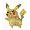 Tableau Pikachu lettres alphabet blanc - boutique geek - Cadeau Geek