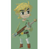 Tableau link Wind Waker lettres alphabet - boutique geek - Cadeau Geek