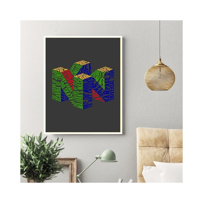 Tableau N64 Logo lettres alphabet