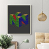 Tableau N64 Logo lettres alphabet - boutique geek - Cadeau Geek