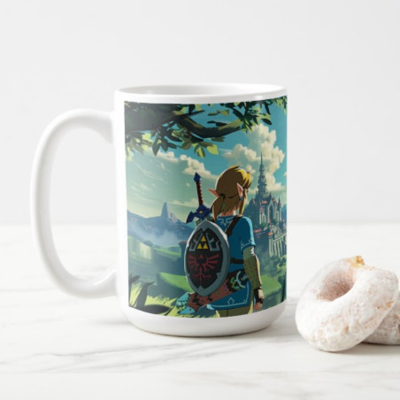 Mug Zelda Link Chateau BOTW - boutique geek - Cadeau Geek