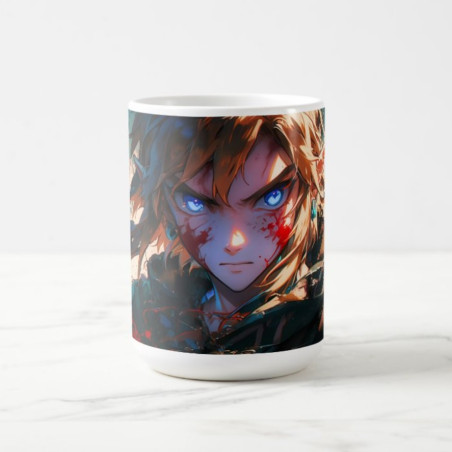 Mug Zelda Link Blood BOTW - boutique geek - Cadeau Geek