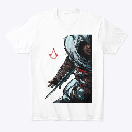 T-shirt Assassin's Creed Altair Crayonné - boutique geek - Cadeau Geek