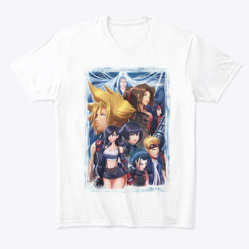 T-shirt Final Fantasy VII Group - boutique geek - Cadeau Geek