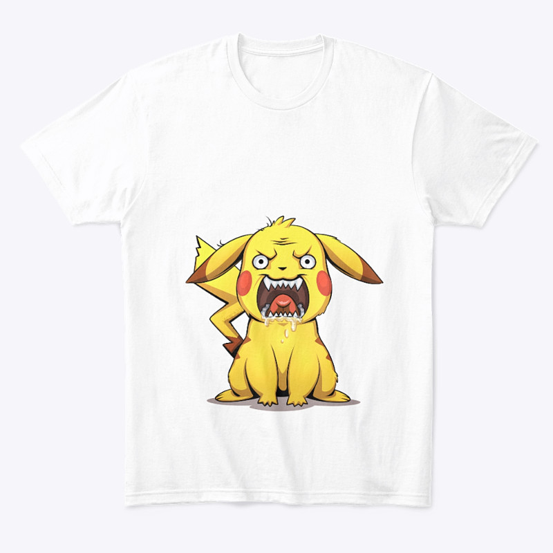 T-shirt Pikachu Angry Funny - boutique geek - Cadeau Geek