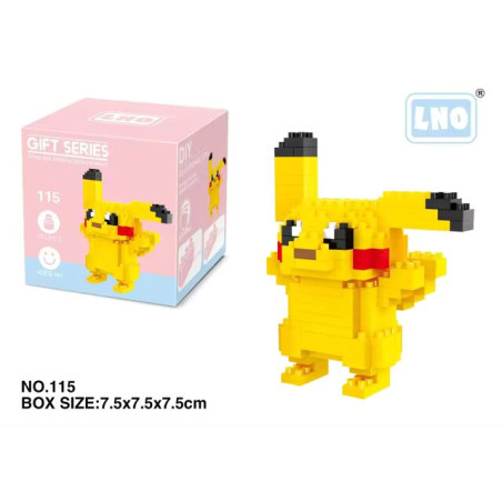 Figurine Pokemon Pikachu nanoblock - boutique geek - Cadeau Geek