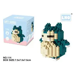 Figurine Pokemon Ronflex nanoblock - boutique geek - Cadeau Geek