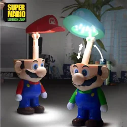 Lampe de Bureau Mario et Luigi - boutique geek - Cadeau Geek