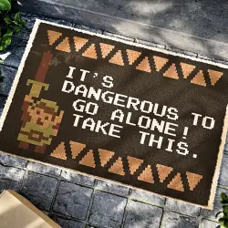 Paillasson Zelda It s Dangerous to Go Alone - boutique geek - Cadeau Geek